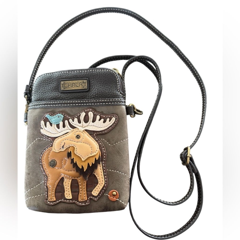 Chala Moose Crossbody Handbag Convertible Purse & Wallet Vegan Leather